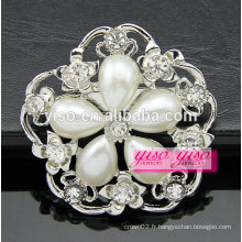 Fashion pearl flower dernière broche design